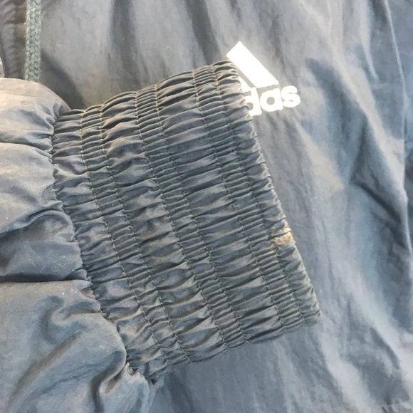 Vtg Adidas Fleece Lined Ski Jacket Size L Navy - Picture 3 of 8